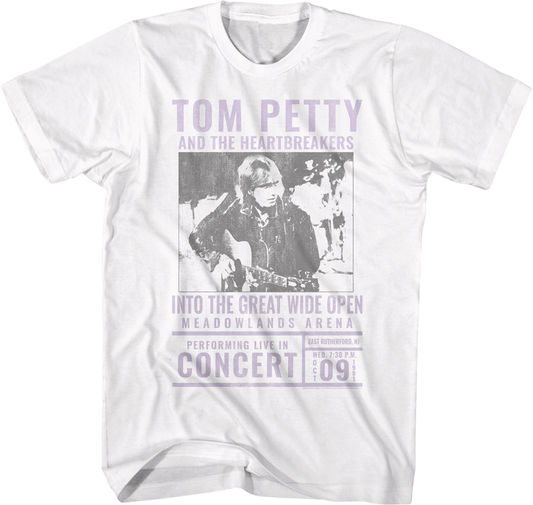 Into The Great Wide Open Concert Tom Petty T-Shirt
