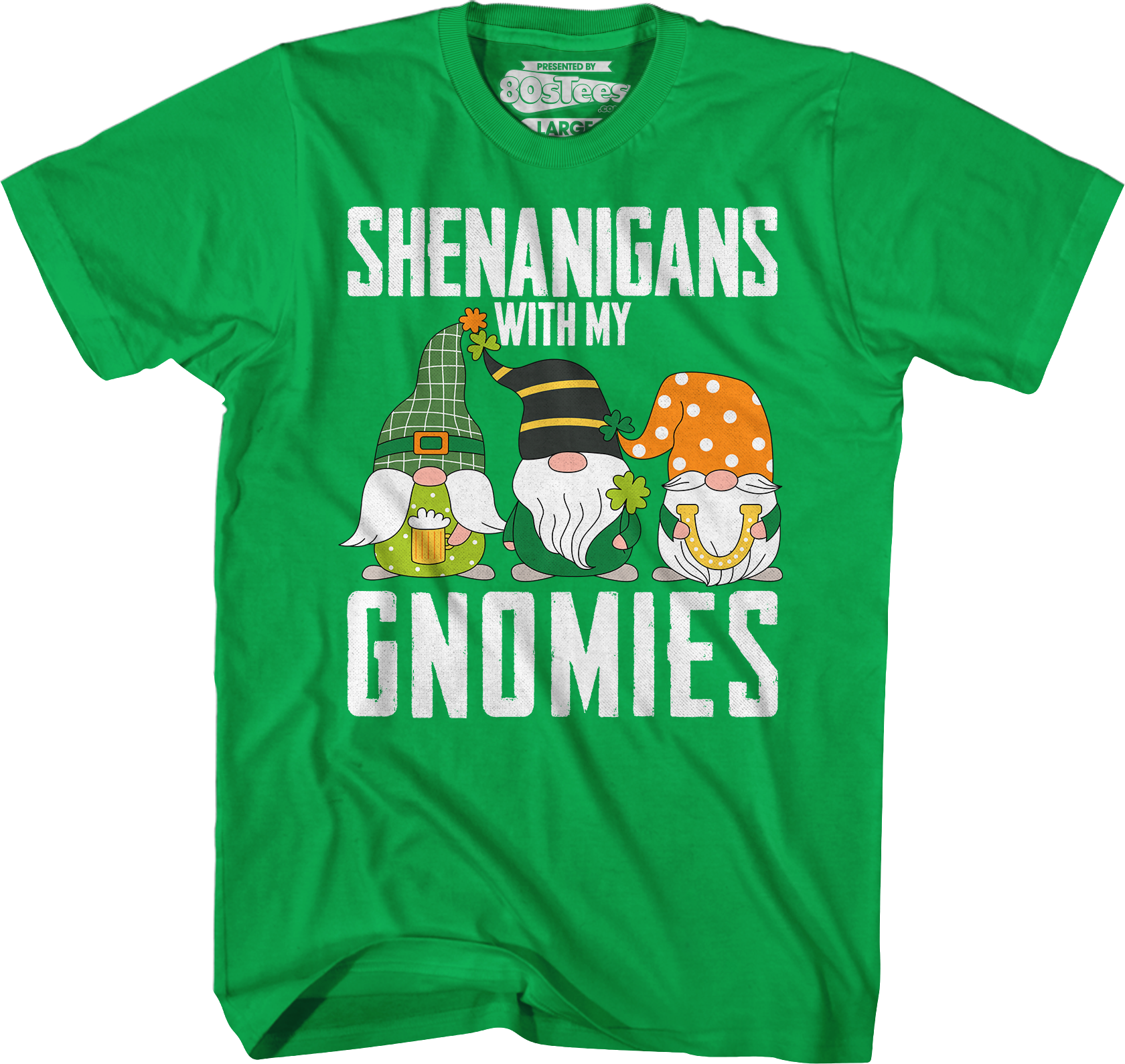 Irish Green Shenanigans With My Gnomies T-Shirt Hoodie, Sweatshirt | CiraTrend.com (Image 1)
