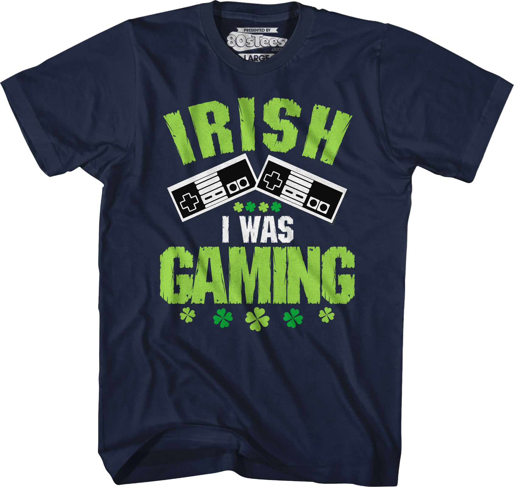Irish I Was Gaming T-Shirt Hoodie, Sweatshirt | CiraTrend.com (Image 3)