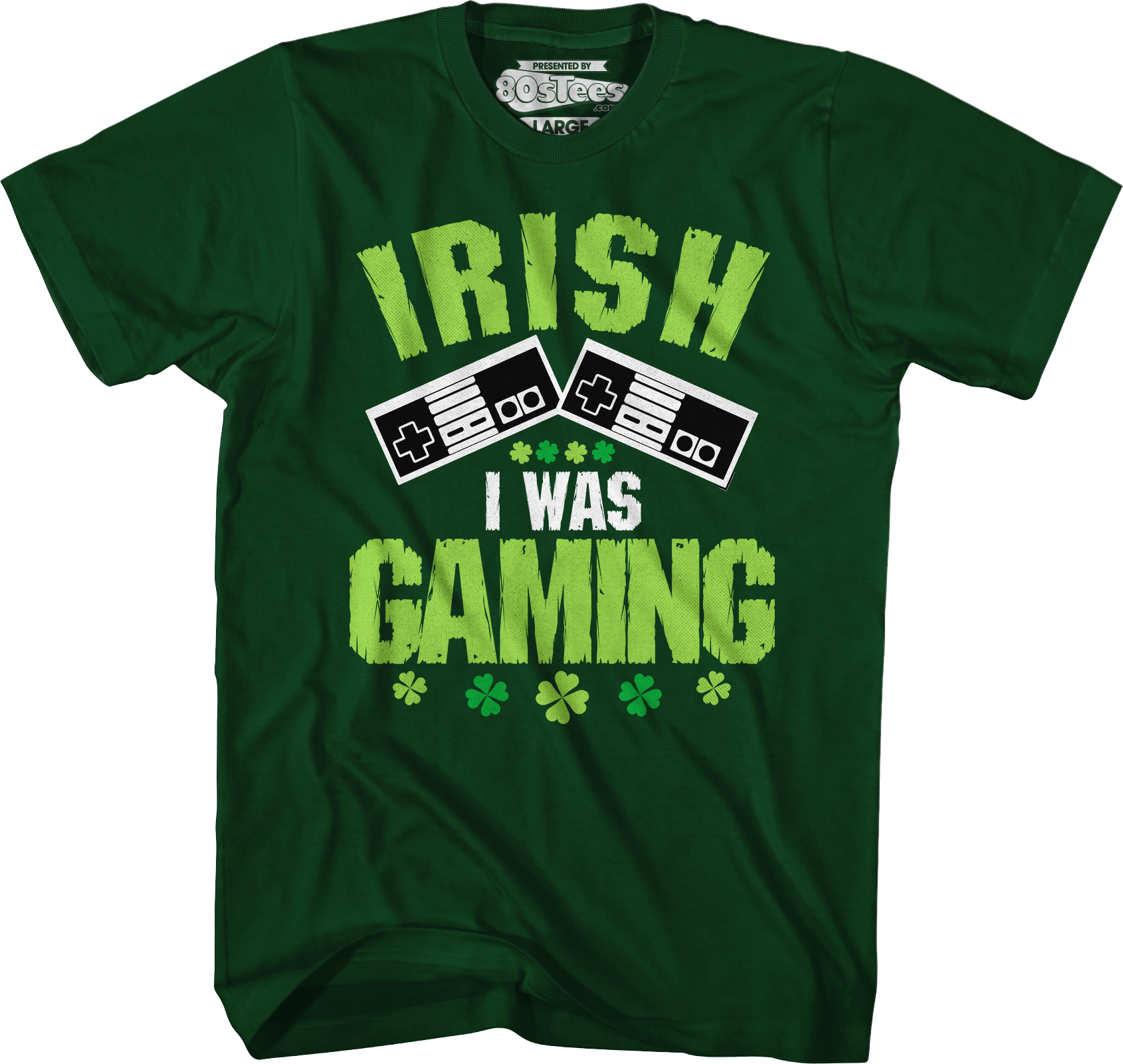 Irish I Was Gaming T-Shirt Hoodie, Sweatshirt | CiraTrend.com (Image 4)