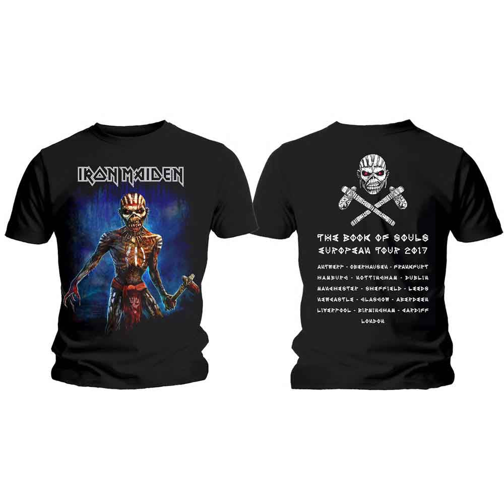Axe Eddie Book of Souls European Tour V.2 TShirt Black Hoodie, Sweatshirt | CiraTrend.com