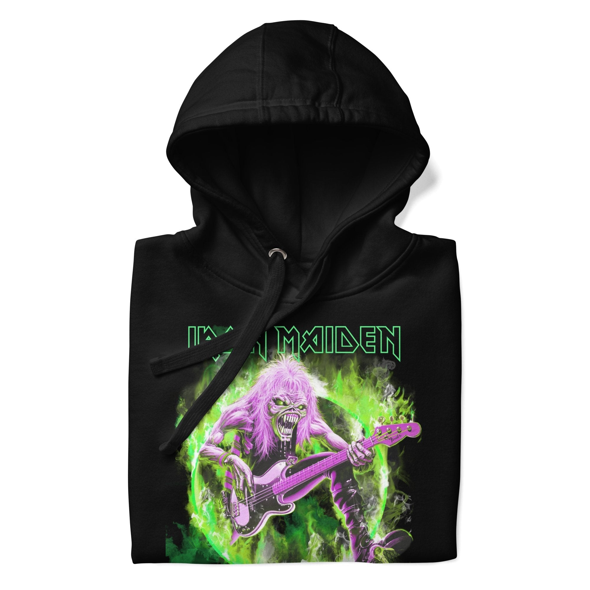 Iron Maiden Green Guitar Classic Hoodie T-Shirts, Sweatshirt | CiraTrend.com (Image 2)