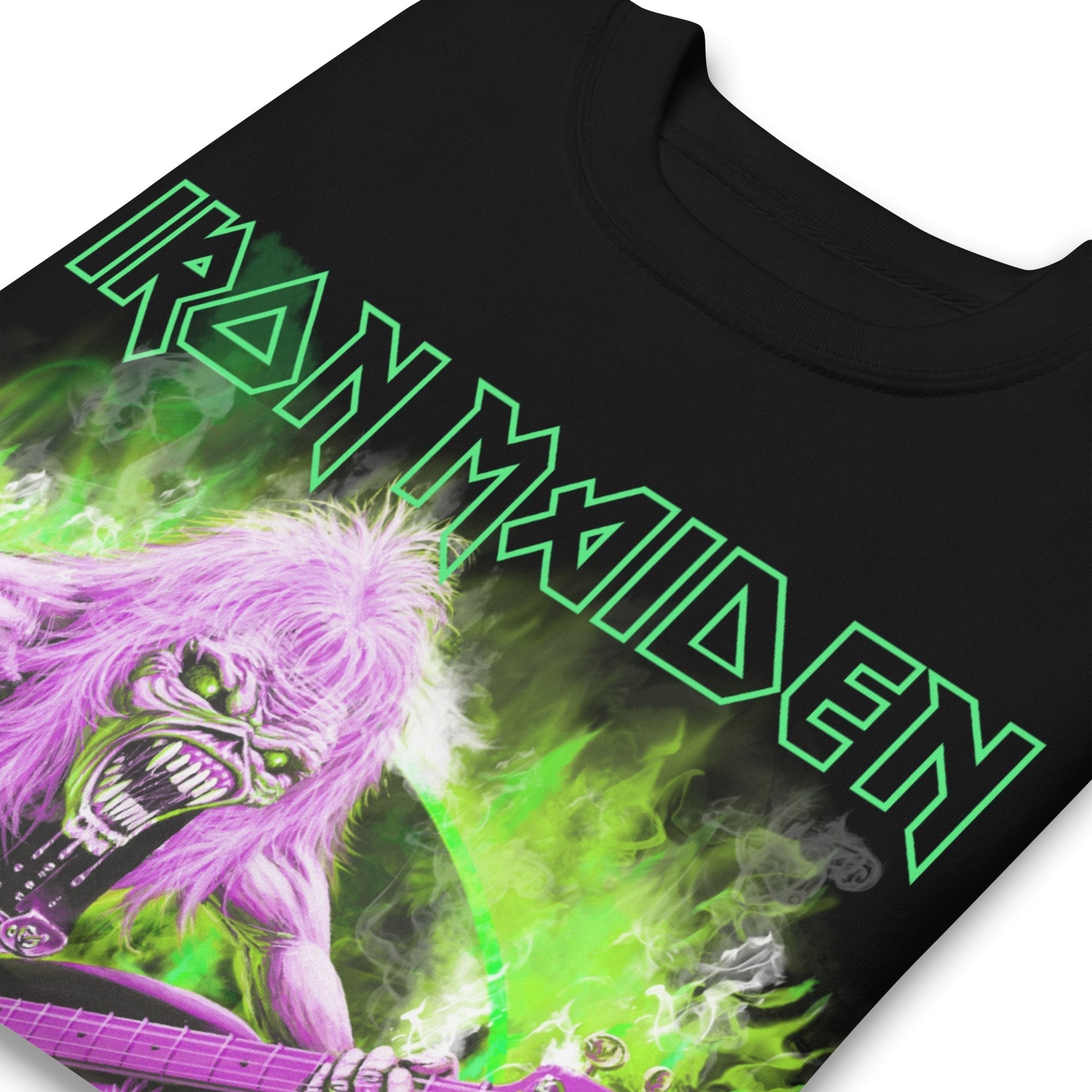 Iron Maiden Green Guitar Jumbo Print Sweatshirt T-Shirts, Hoodie | CiraTrend.com (Image 2)
