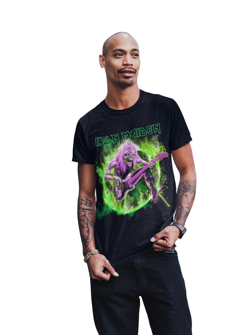 Iron Maiden Green Guitar T-Shirt Hoodie, Sweatshirt | CiraTrend.com (Image 3)