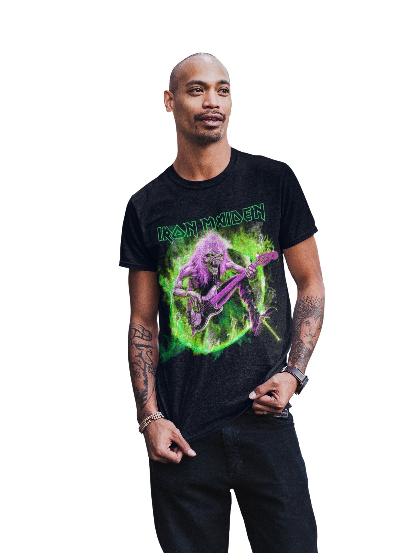 Iron Maiden Green Guitar T-Shirt Hoodie, Sweatshirt | CiraTrend.com (Image 3)