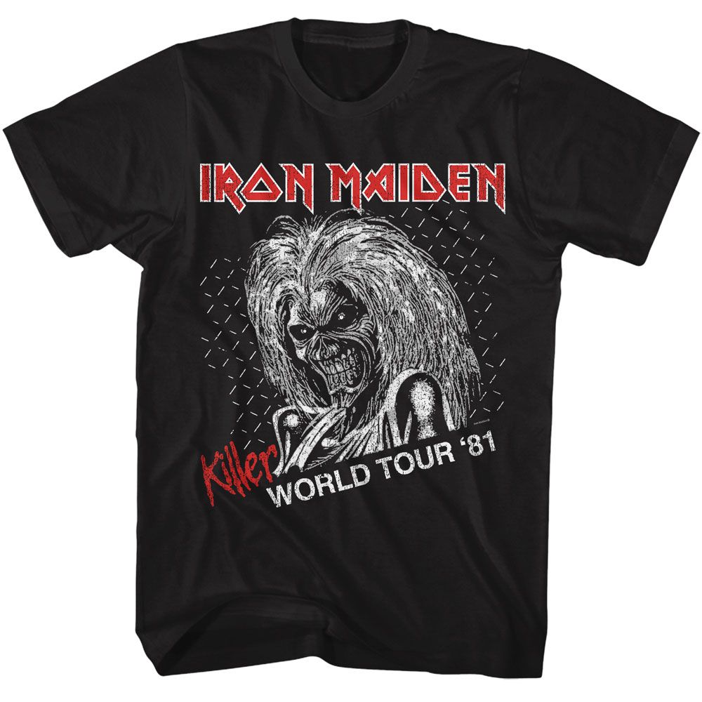 Iron Maiden - Killer World Tour Boyfriend Tee Hoodie, Sweatshirt | CiraTrend.com