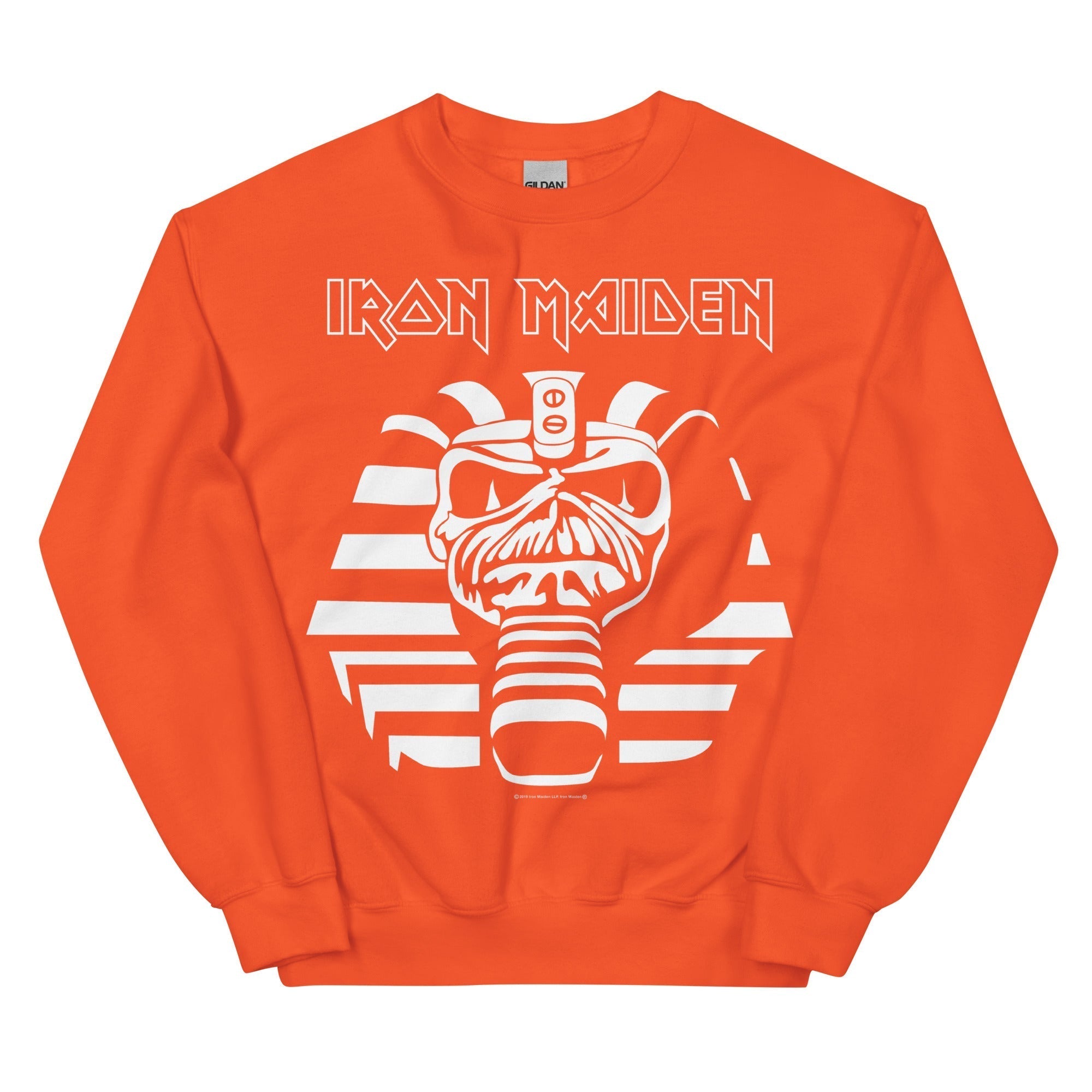 Iron Maiden Orange Powerslave Sweatshirt T-Shirts, Hoodie | CiraTrend.com (Image 1)