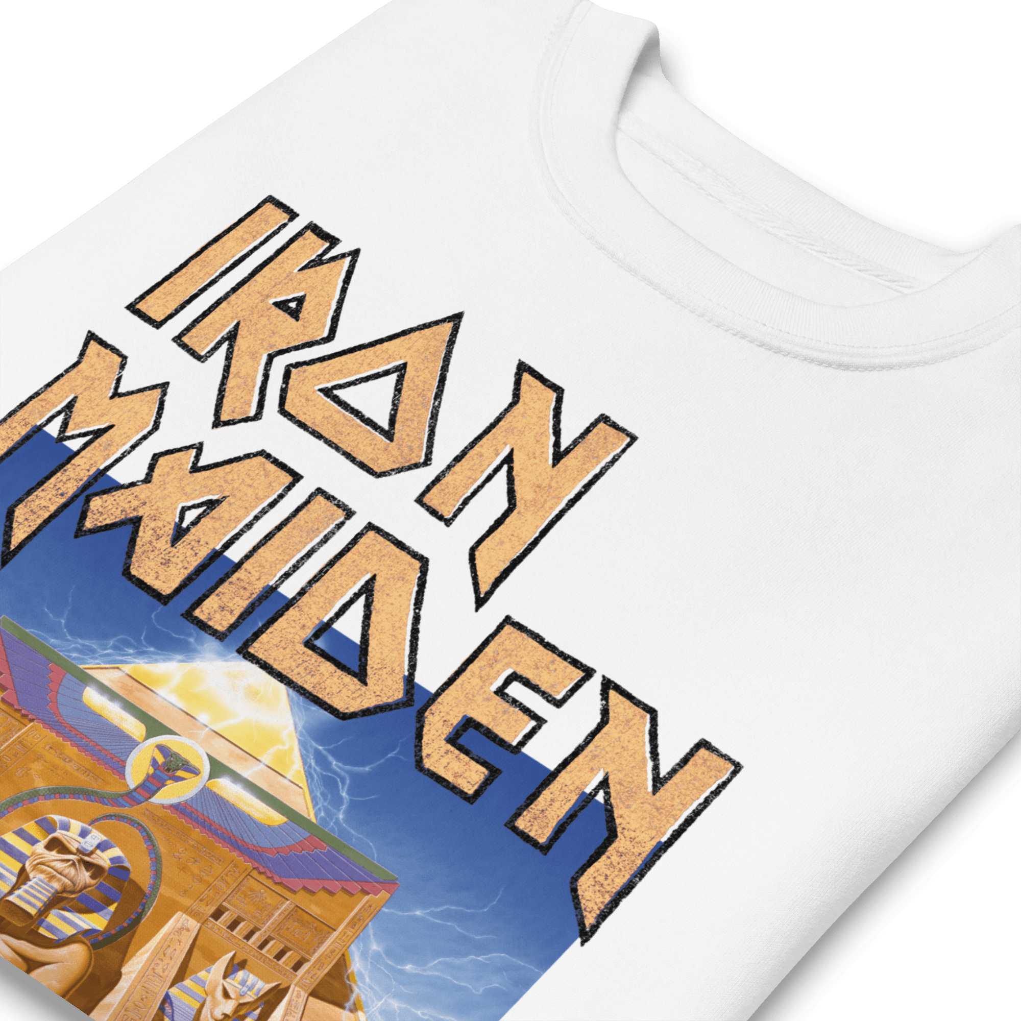 Iron Maiden Powerslave White Pharoh Sweatshirt T-Shirts, Hoodie | CiraTrend.com (Image 3)