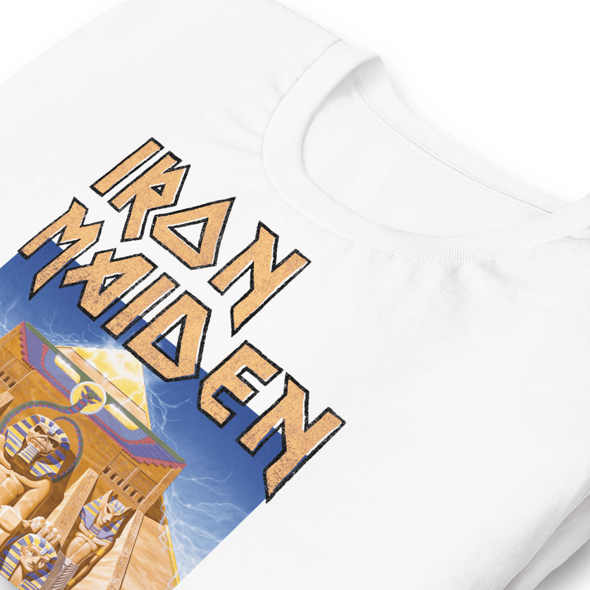 Iron Maiden Powerslave White Pharoh T-Shirt Hoodie, Sweatshirt | CiraTrend.com (Image 4)