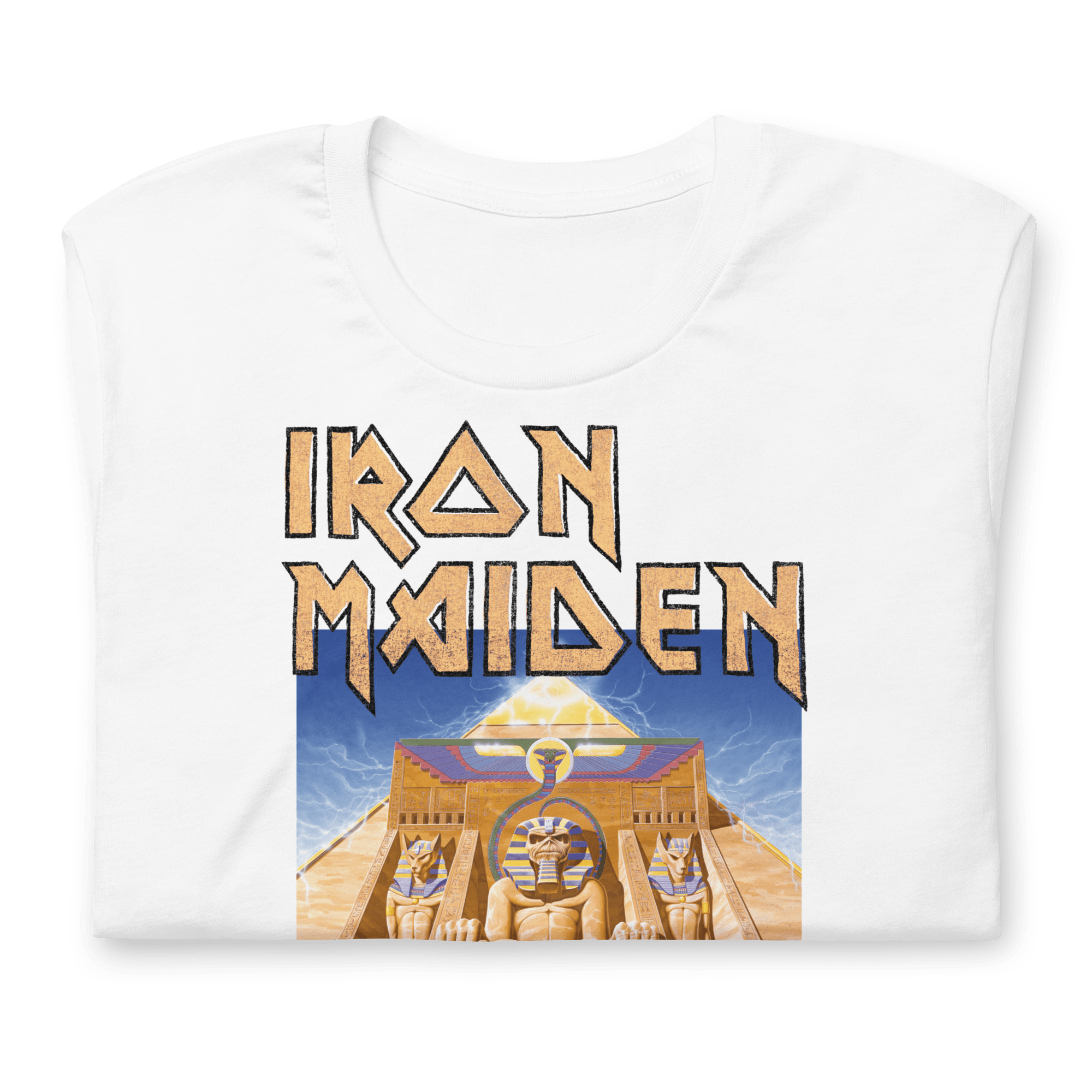 Iron Maiden Powerslave White Pharoh T-Shirt Hoodie, Sweatshirt | CiraTrend.com (Image 2)