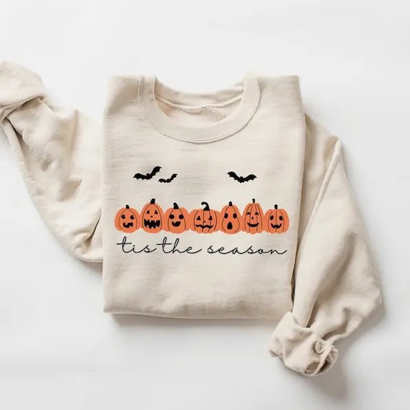 is The Season Halloween Sweatshirt,Halloween Sweatshirt,Spooky Season,Coffee Shirt,Halloween Design Shirt,Halloween Gift,...