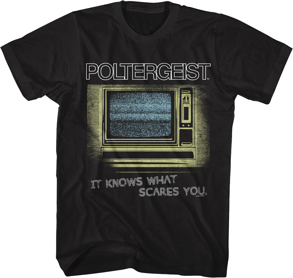 It Knows What Scares You Poltergeist T-Shirt Hoodie, Sweatshirt | CiraTrend.com (Image 1)