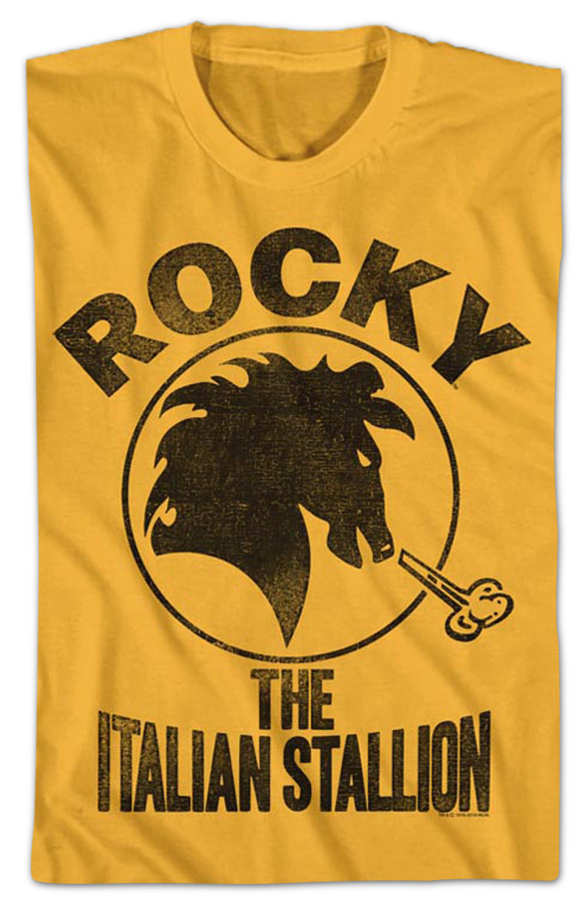 Distressed Italian Stallion Logo Rocky T-Shirt Hoodie, Sweatshirt | CiraTrend.com (Image 2)