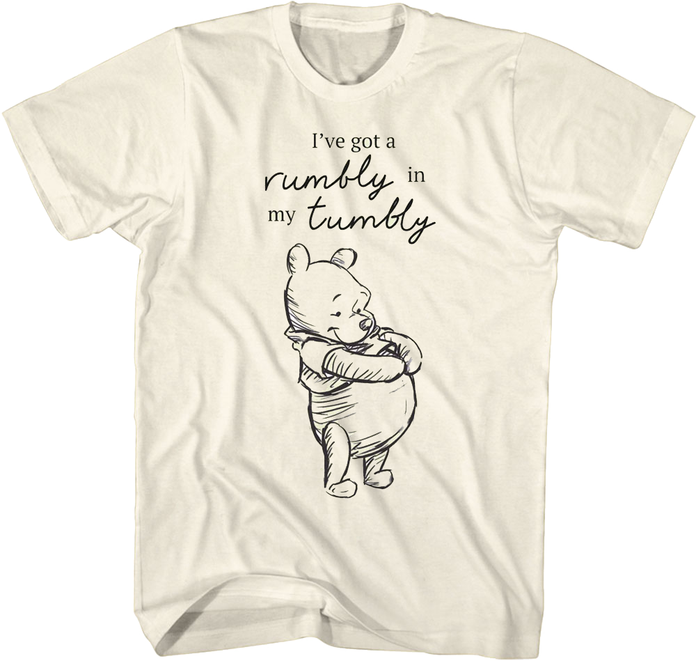 I've Got A Rumbly In My Tumbly Winnie The Pooh T-Shirt Hoodie, Sweatshirt | CiraTrend.com (Image 1)