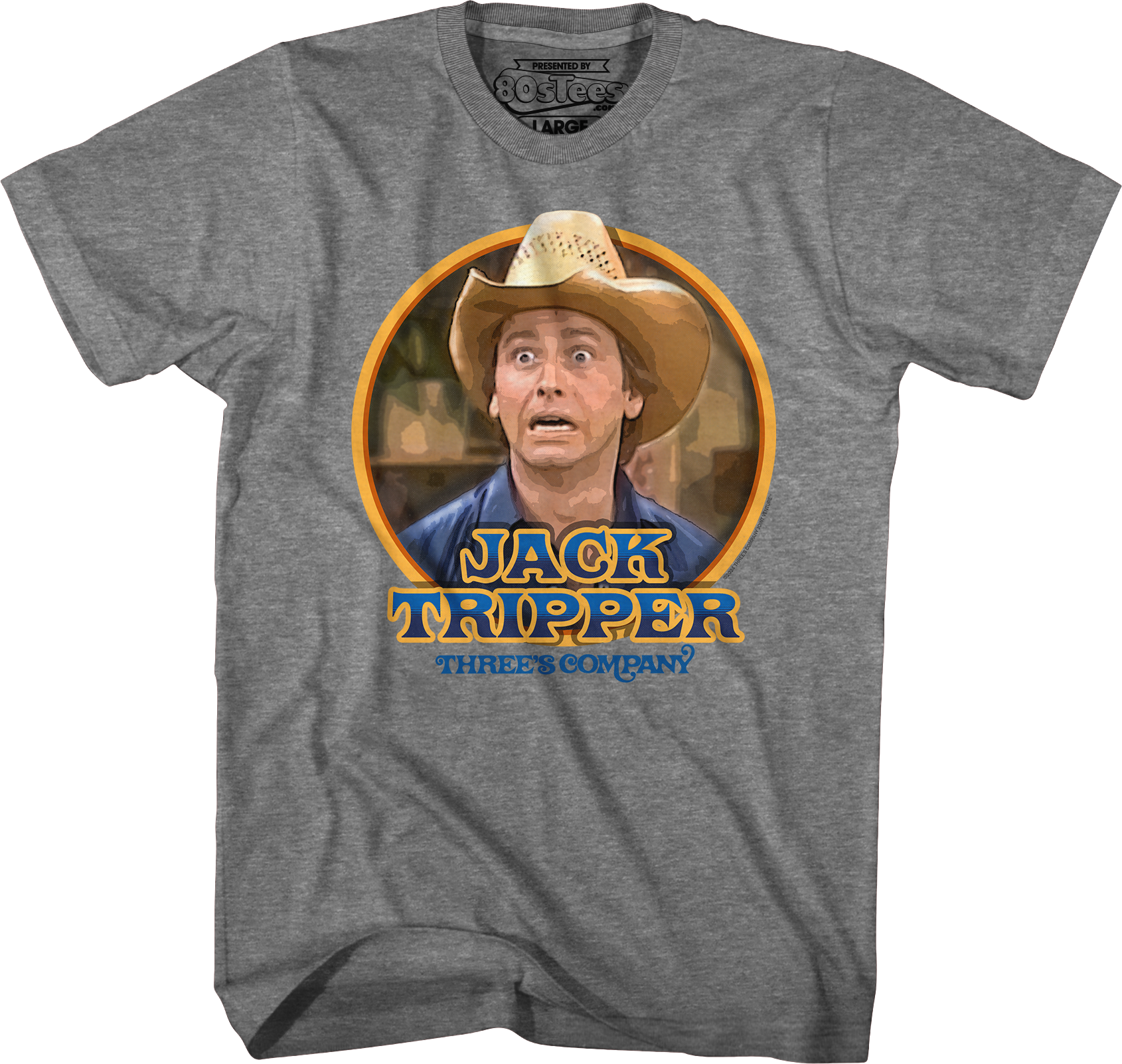 Jack Tripper Circle Three's Company T-Shirt Hoodie, Sweatshirt | CiraTrend.com (Image 3)