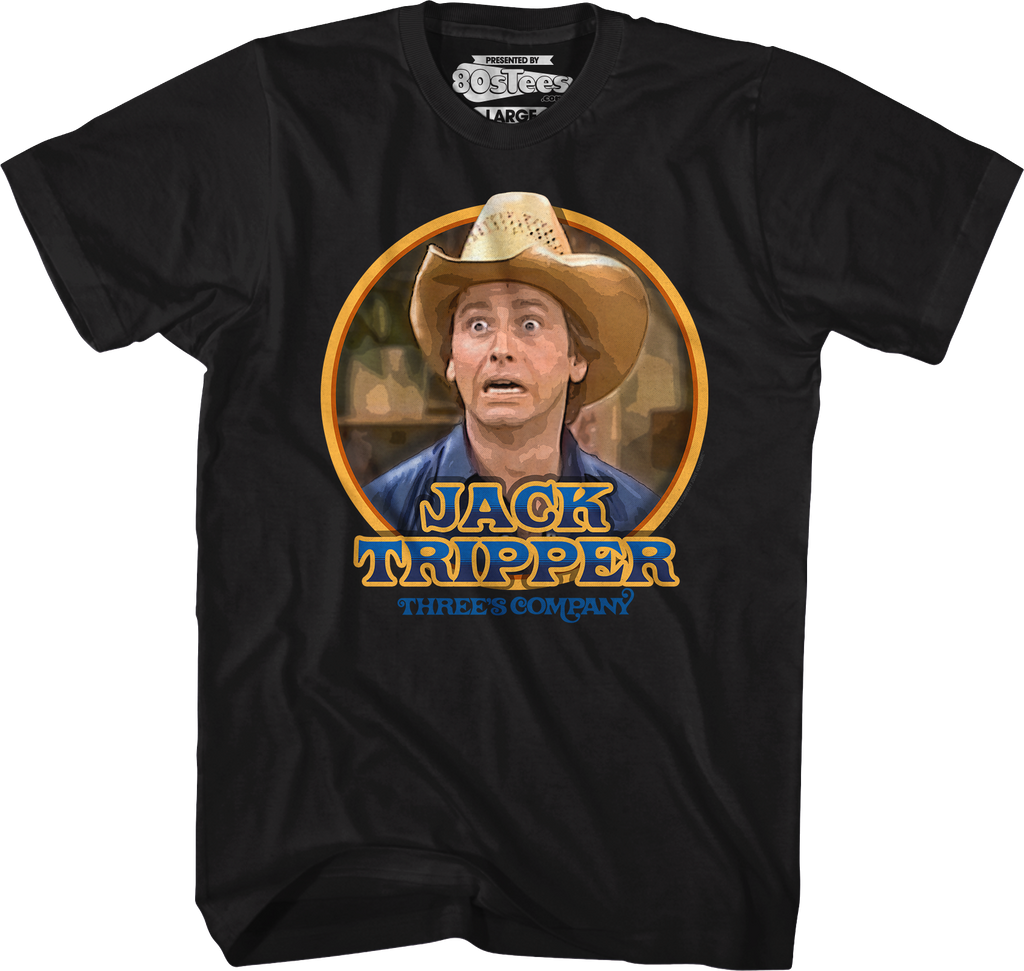 Jack Tripper Circle Three's Company T-Shirt Hoodie, Sweatshirt | CiraTrend.com (Image 1)