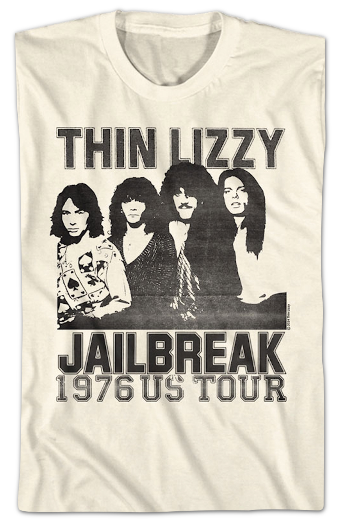 Jailbreak 1976 US Tour Thin Lizzy T-Shirt Hoodie, Sweatshirt | CiraTrend.com (Image 2)