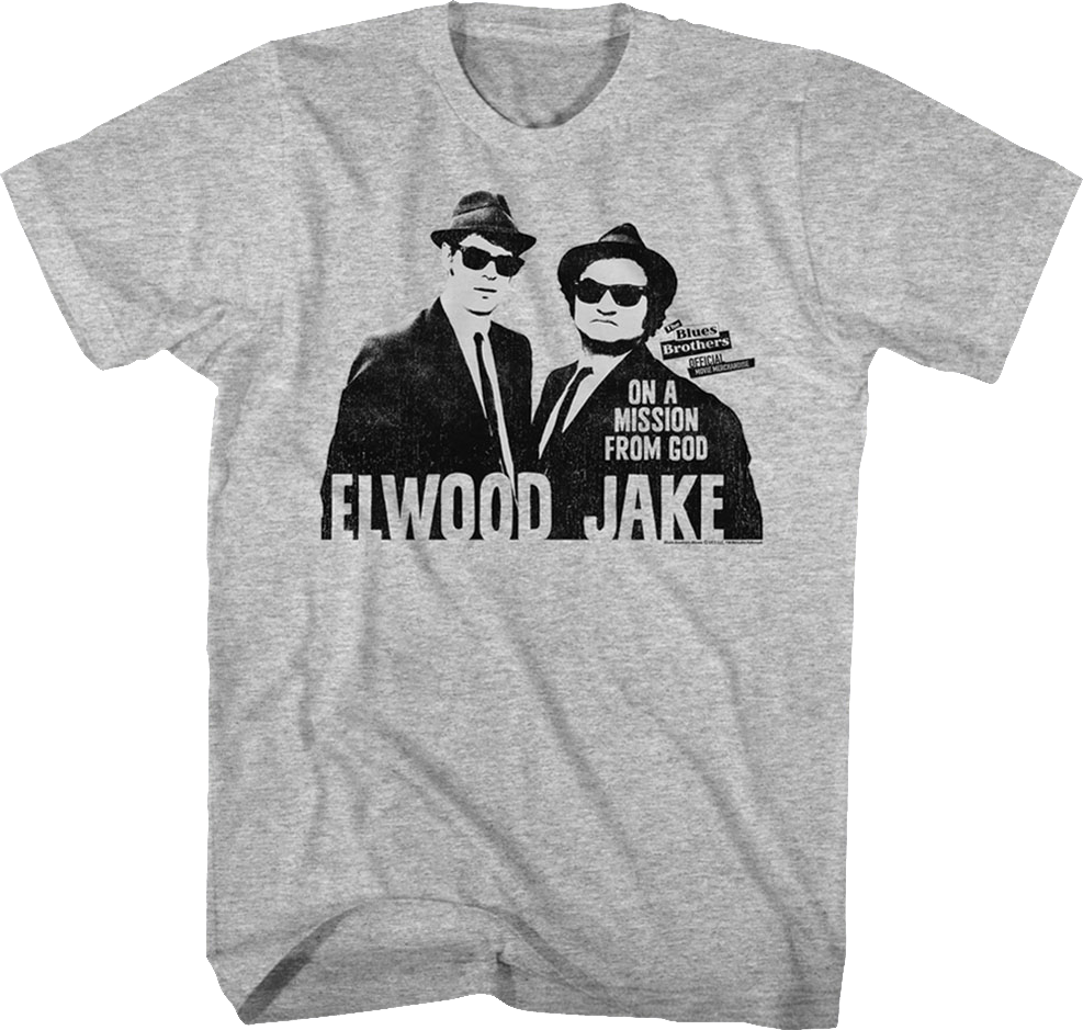 Retro Elwood And Jake Blues Brothers T-Shirt Hoodie, Sweatshirt | CiraTrend.com (Image 1)