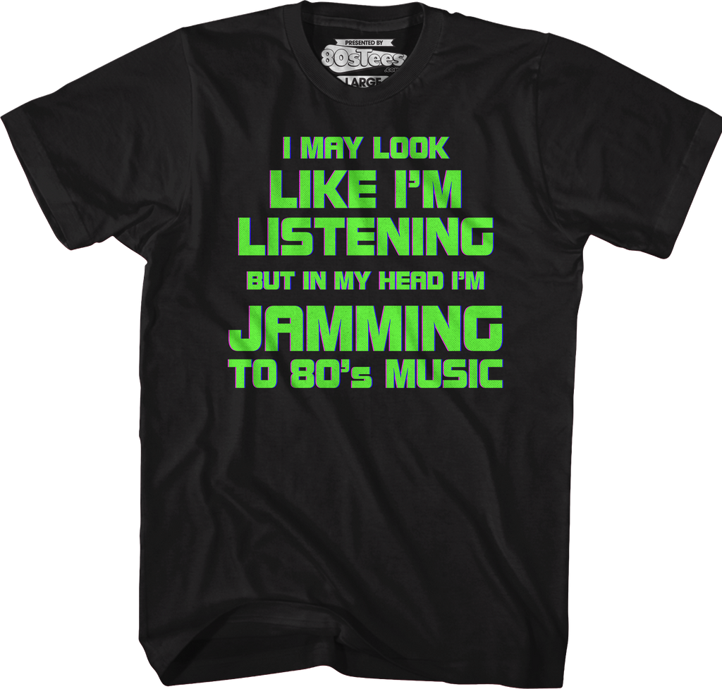 Jamming To 80's Music T-Shirt Hoodie, Sweatshirt | CiraTrend.com (Image 1)