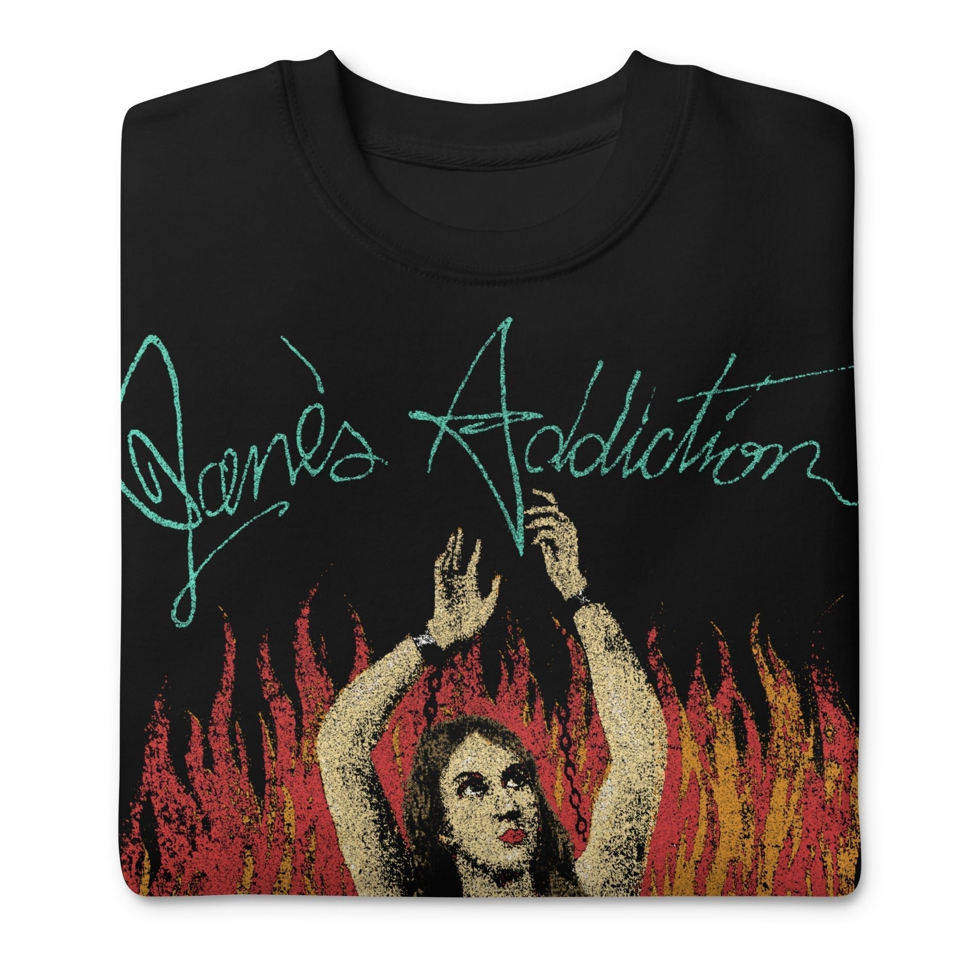 Jane's Addiction Flames Jumbo Print Sweatshirt T-Shirts, Hoodie | CiraTrend.com (Image 3)
