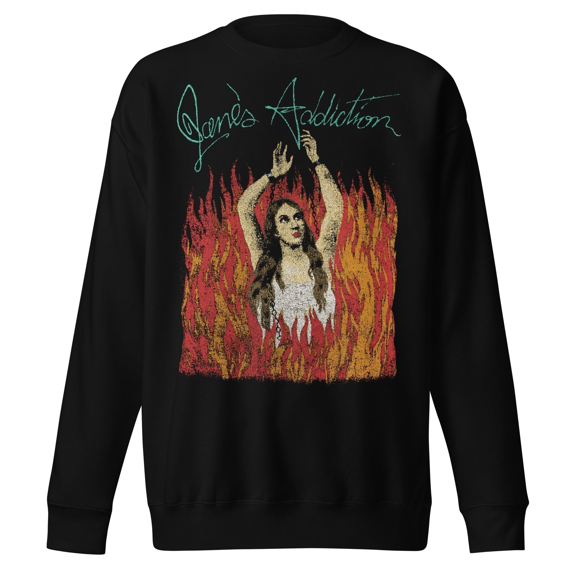 Jane's Addiction Flames Jumbo Print Sweatshirt T-Shirts, Hoodie | CiraTrend.com (Image 1)