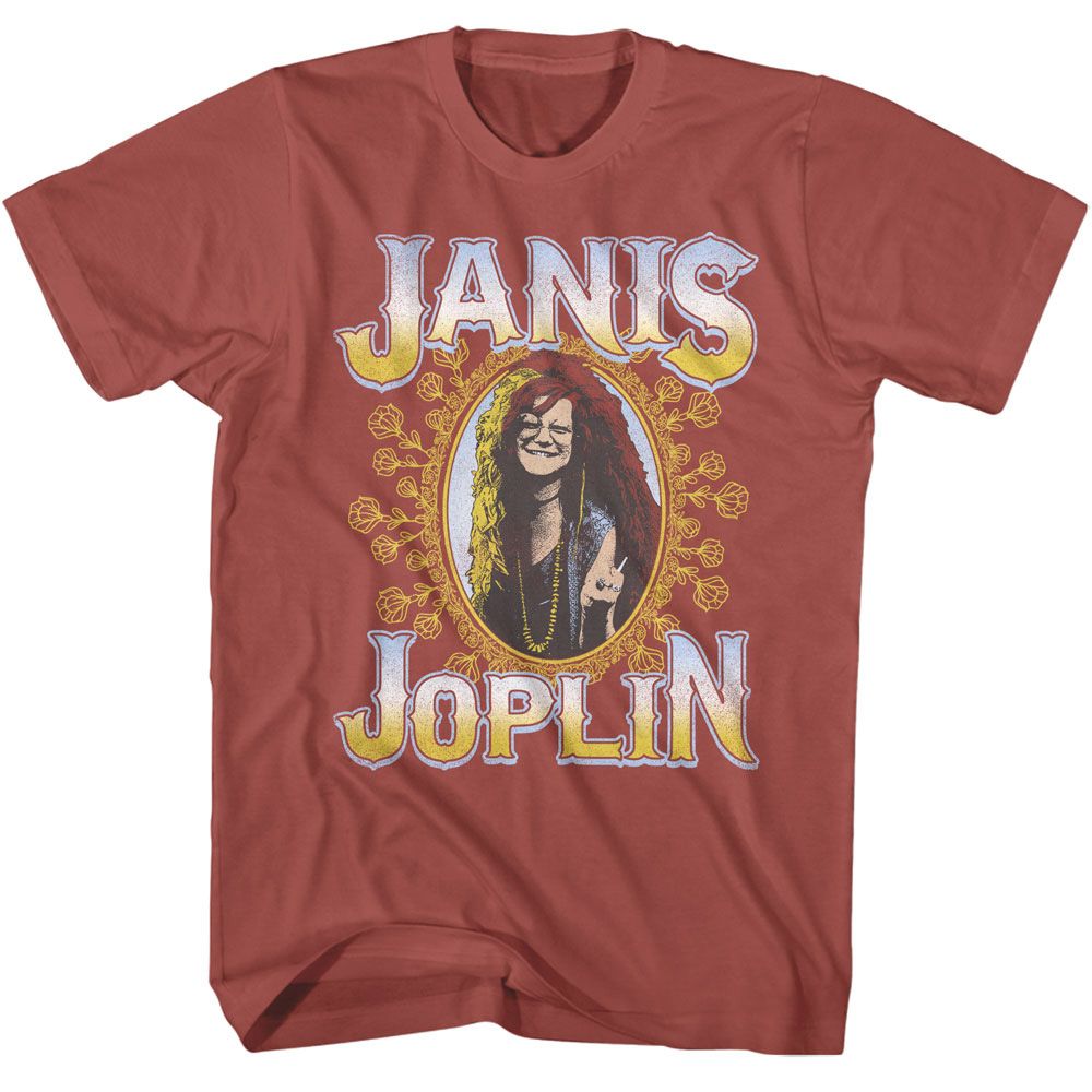 Janis Joplin - Floral Frame T-Shirt Hoodie, Sweatshirt | CiraTrend.com