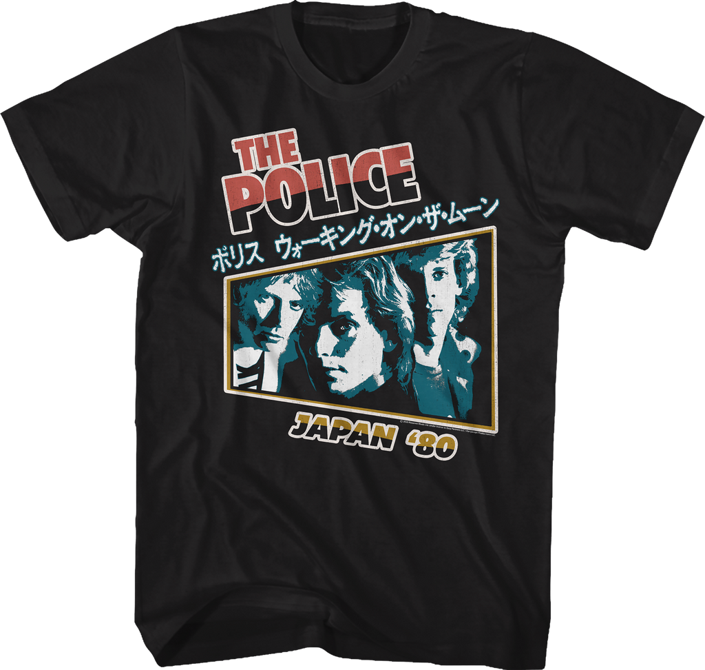 Japan '80 The Police T-Shirt Hoodie, Sweatshirt | CiraTrend.com (Image 1)