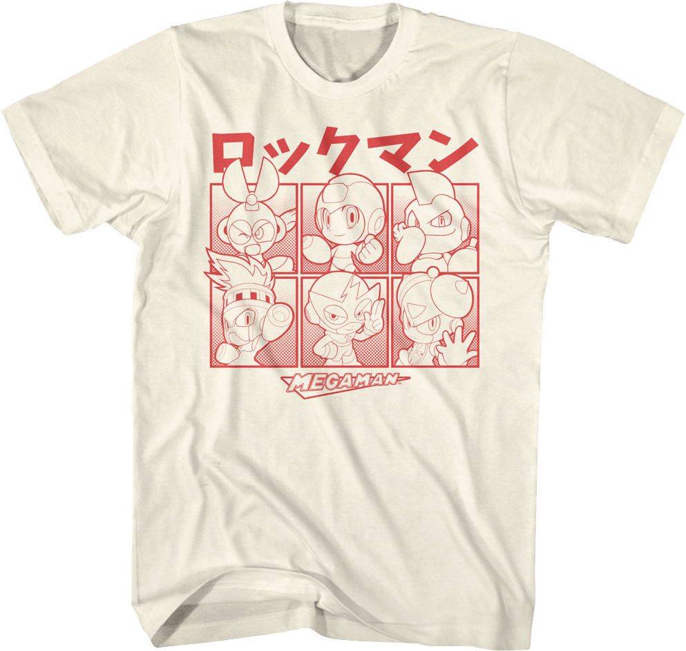 Japanese Blocks Mega Man T-Shirt Hoodie, Sweatshirt | CiraTrend.com (Image 1)