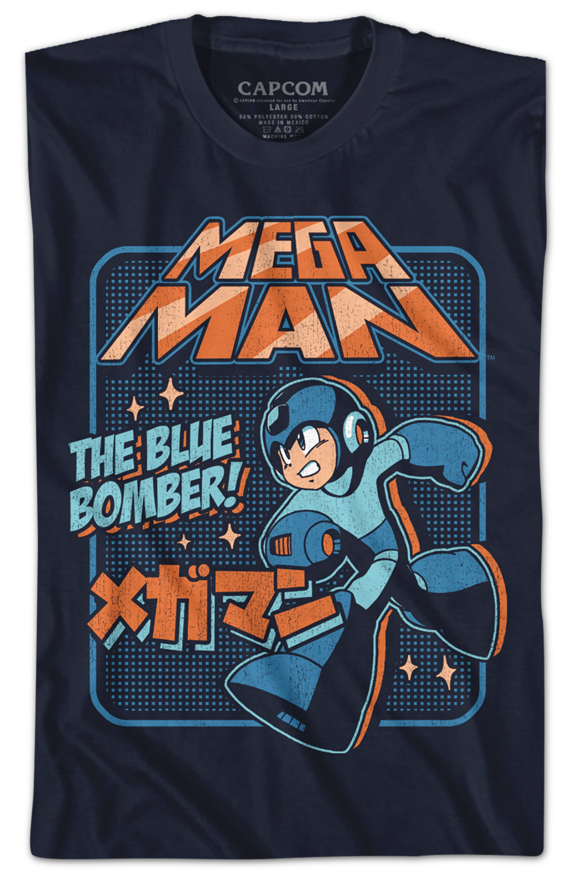 Japanese Blue Bomber Mega Man T-Shirt Hoodie, Sweatshirt | CiraTrend.com (Image 2)