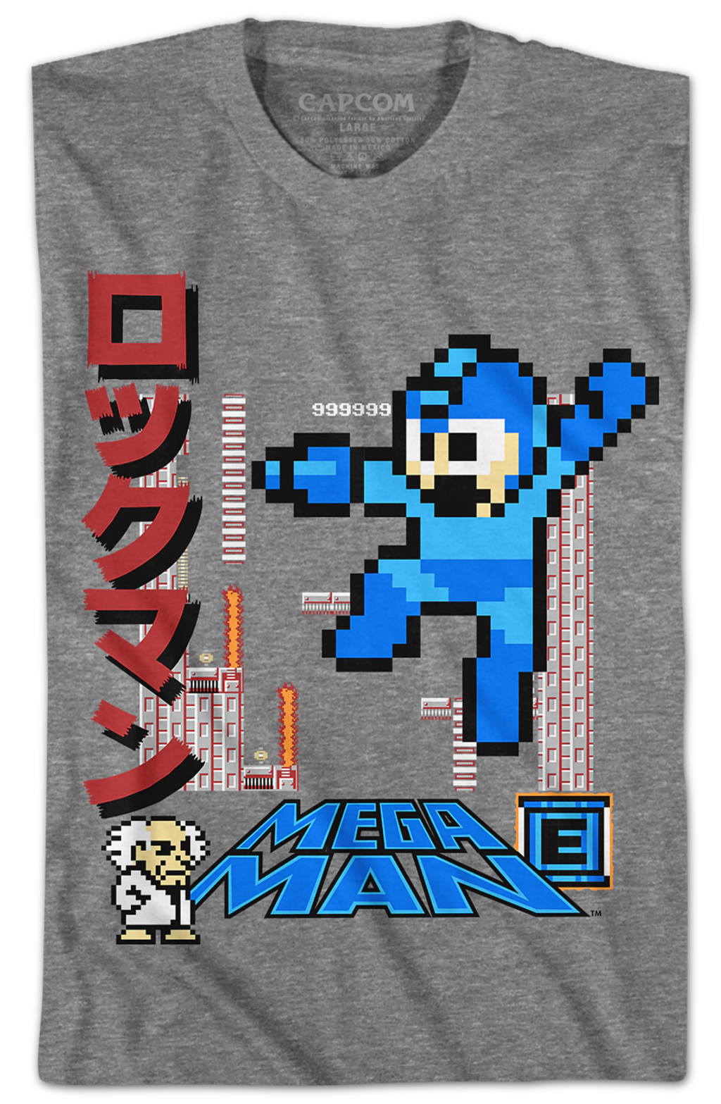Japanese Collage Mega Man T-Shirt Hoodie, Sweatshirt | CiraTrend.com (Image 2)