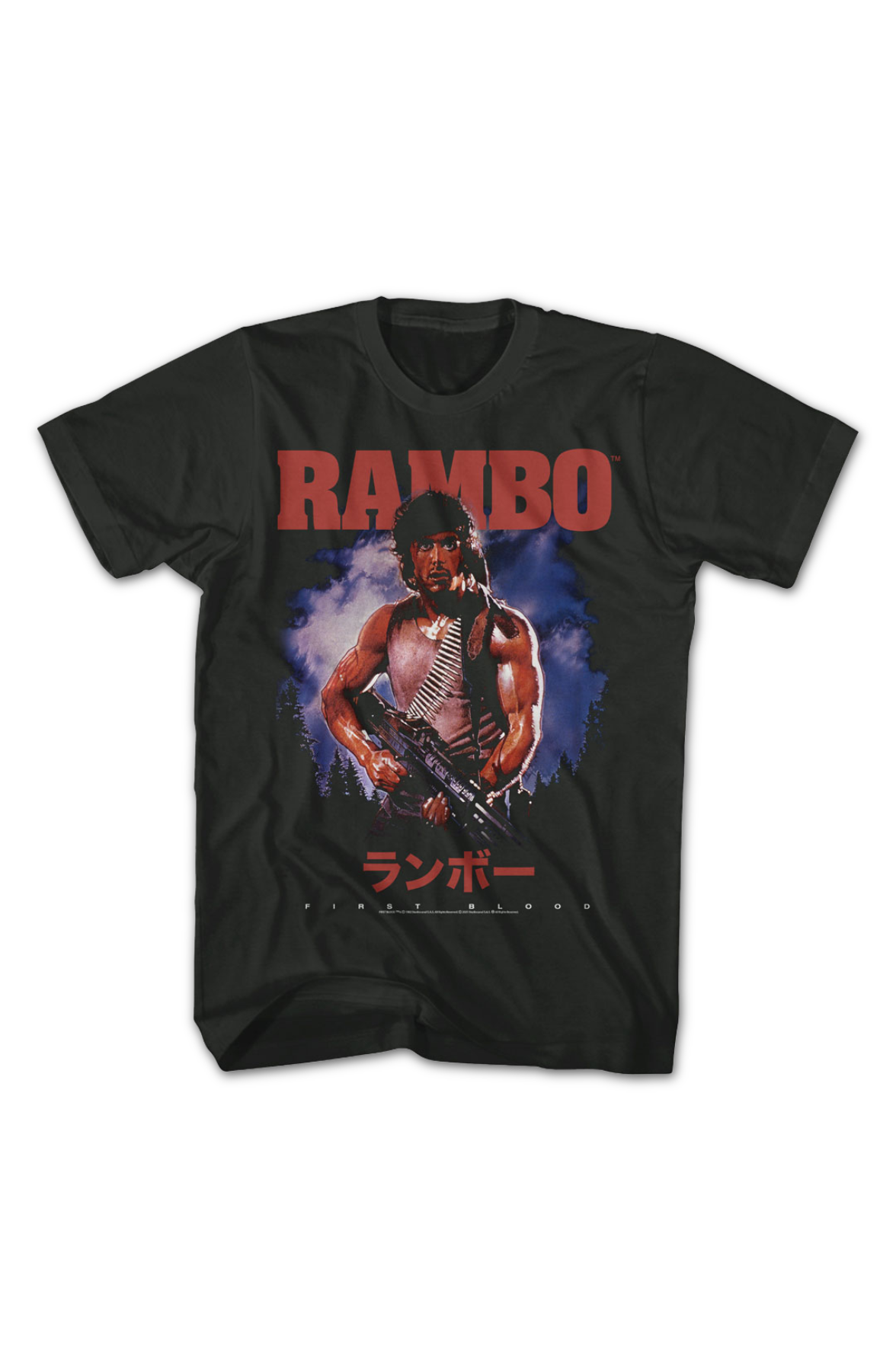 Japanese First Blood Poster Rambo T-Shirt Hoodie, Sweatshirt | CiraTrend.com (Image 2)