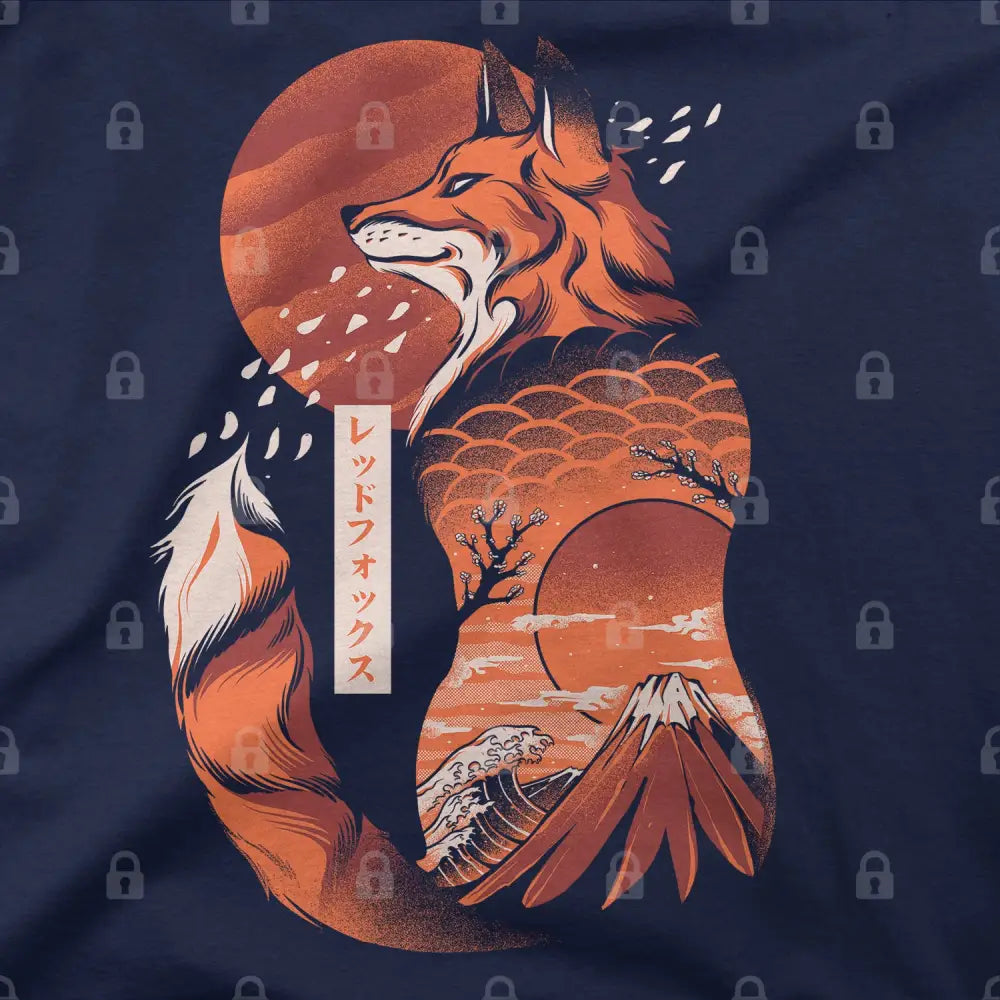 Japanese Fox T-Shirt Hoodie, Sweatshirt | CiraTrend.com (Image 1)