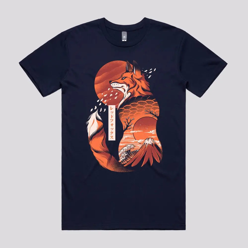 Japanese Fox T-Shirt Hoodie, Sweatshirt | CiraTrend.com (Image 2)