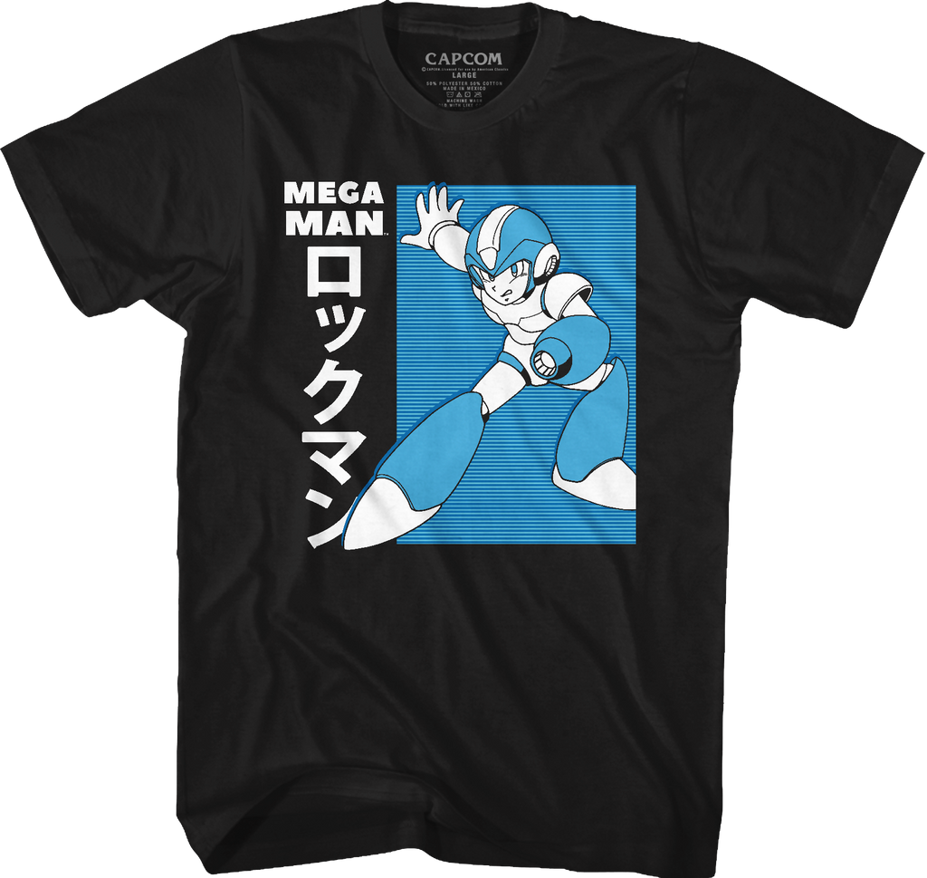Japanese Mega Man T-Shirt Hoodie, Sweatshirt | CiraTrend.com (Image 1)