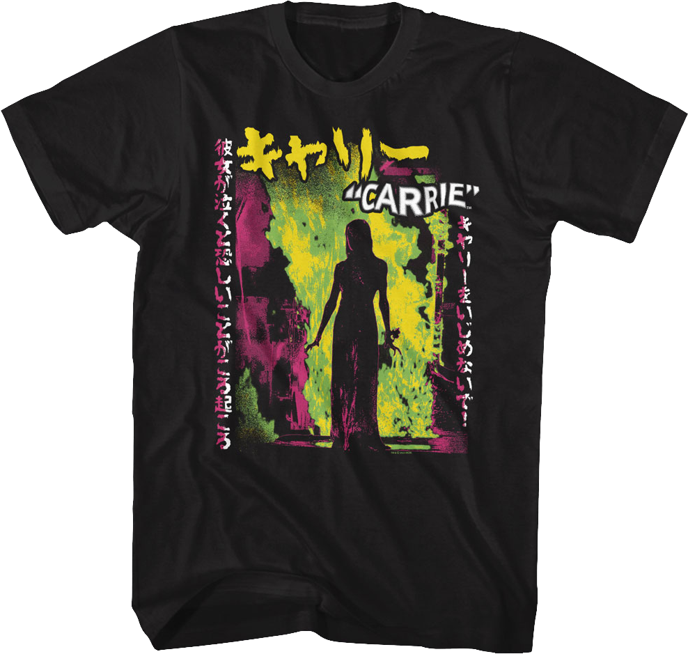 Japanese Neon Poster Carrie T-Shirt Hoodie, Sweatshirt | CiraTrend.com (Image 1)