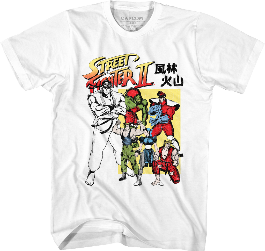Japanese Street Fighter II T-Shirt Hoodie, Sweatshirt | CiraTrend.com (Image 1)