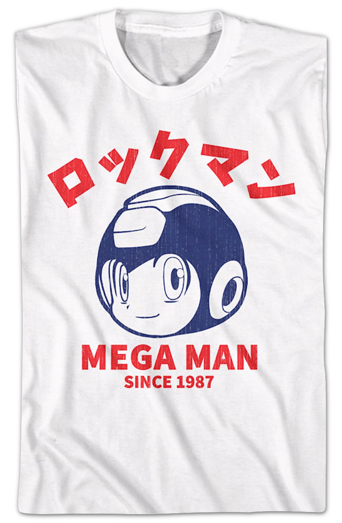 Japanese Text 1987 Mega Man T-Shirt Hoodie, Sweatshirt | CiraTrend.com (Image 2)