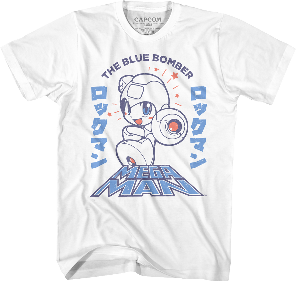 Japanese Text Mega Man T-Shirt Hoodie, Sweatshirt | CiraTrend.com (Image 1)