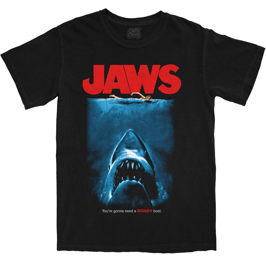 JAWS: RETRO HORROR - T-SHIRT (COMFORT COLORS) Hoodie, Sweatshirt | CiraTrend.com (Image 1)