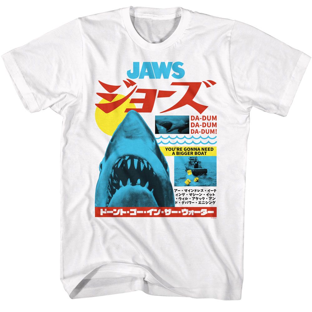 Jaws - Japanese Text Boyfriend Tee Hoodie, Sweatshirt | CiraTrend.com