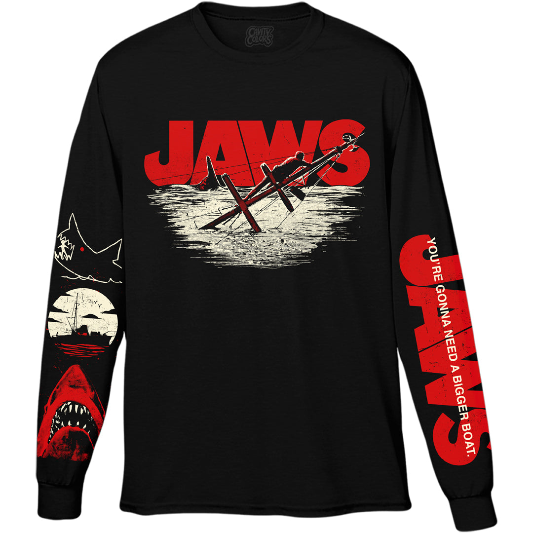 JAWS: SMILE - LONG SLEEVE SHIRT Hoodie, Sweatshirt | CiraTrend.com (Image 1)