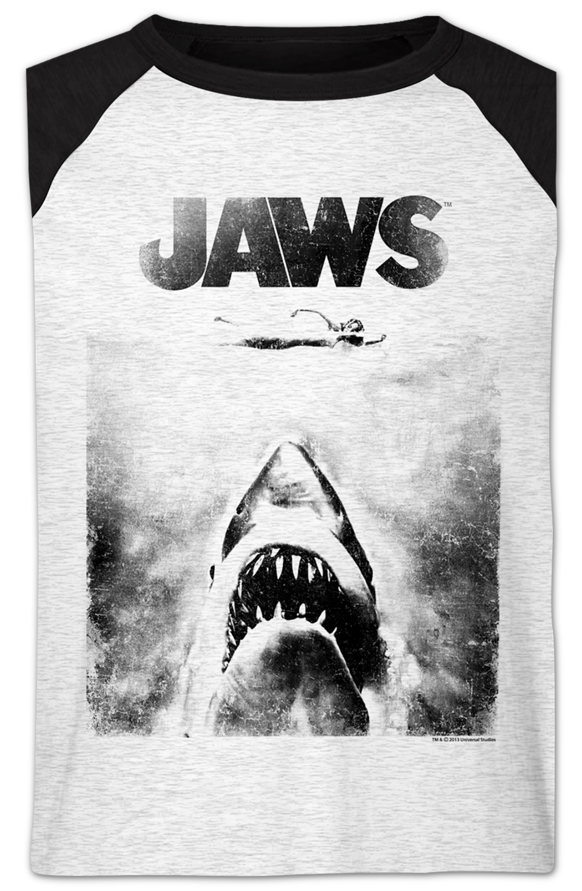 Jaws Raglan Baseball Shirt Hoodie, Sweatshirt | CiraTrend.com (Image 2)