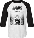 Jaws Raglan Baseball Shirt Hoodie, Sweatshirt | CiraTrend.com (Image 1)