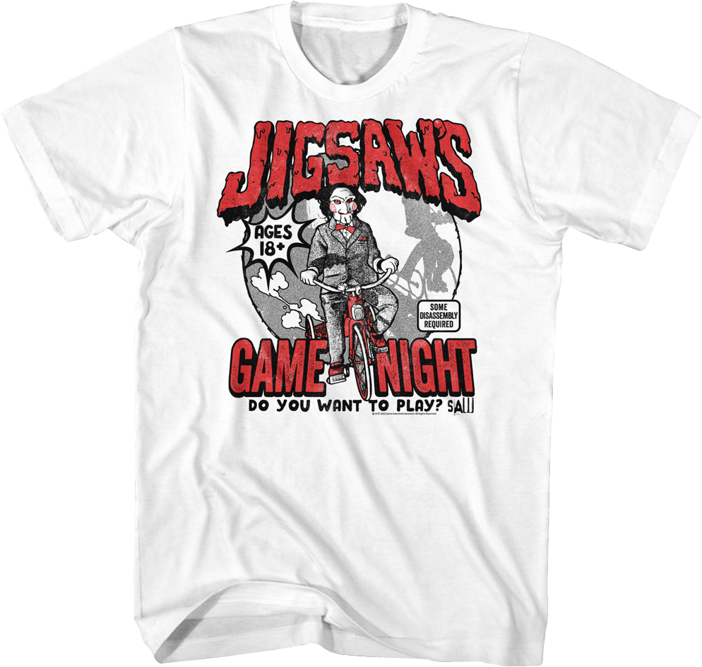 Jigsaw's Game Night Saw T-Shirt Hoodie, Sweatshirt | CiraTrend.com (Image 1)