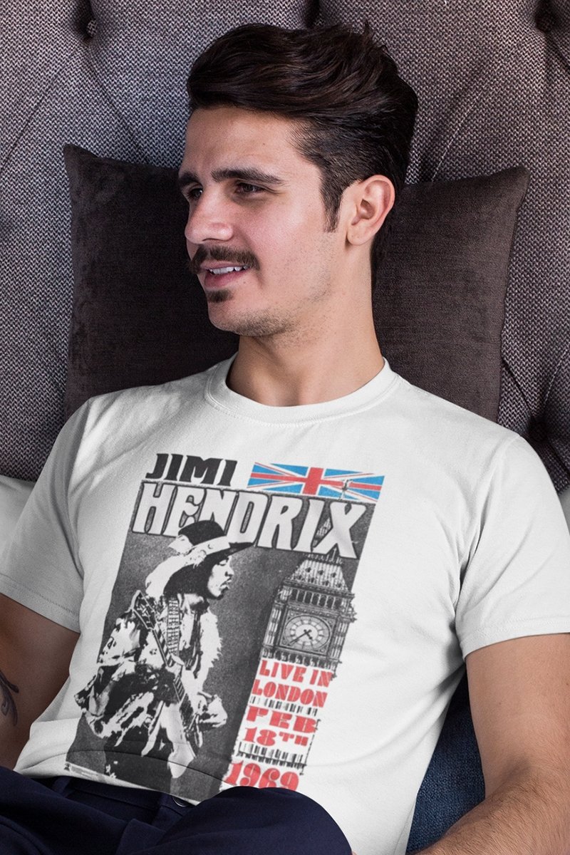 Jimi Hendrix Live In London T-Shirt Hoodie, Sweatshirt | CiraTrend.com (Image 1)