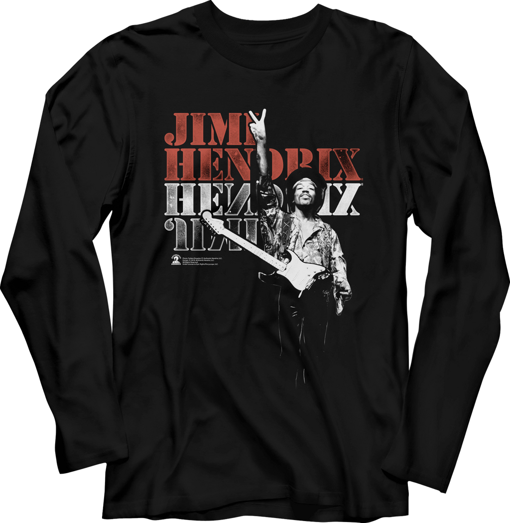 Jimi Hendrix Long Sleeve Shirt Hoodie, Sweatshirt | CiraTrend.com (Image 1)