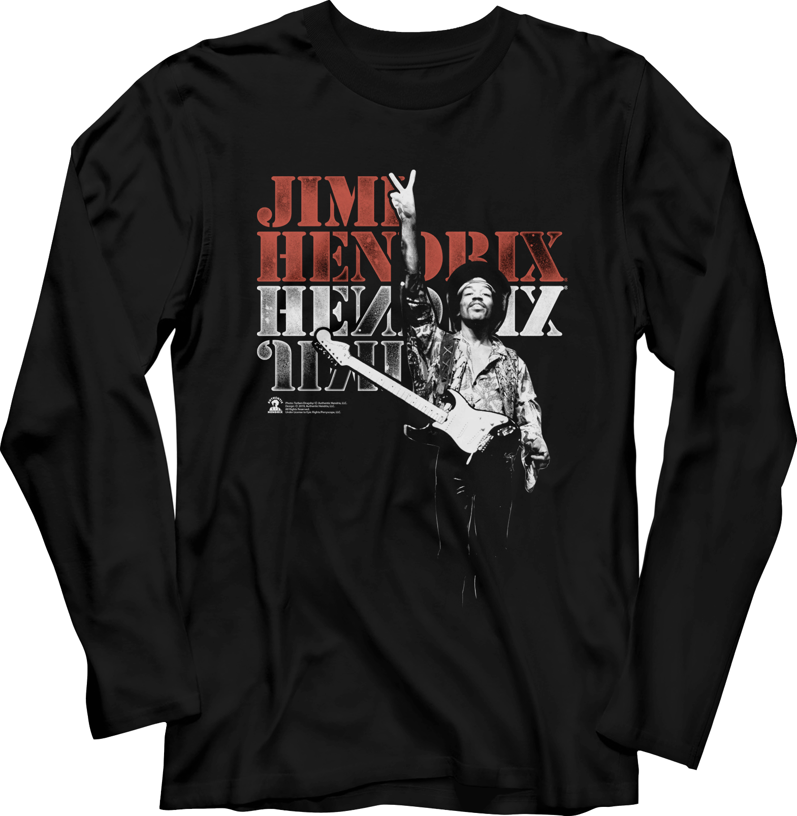 Jimi Hendrix Long Sleeve Shirt Hoodie, Sweatshirt | CiraTrend.com (Image 1)