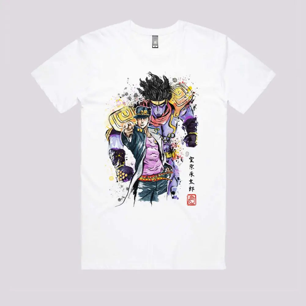 Jotaro Watercolour T-Shirt Hoodie, Sweatshirt | CiraTrend.com (Image 2)