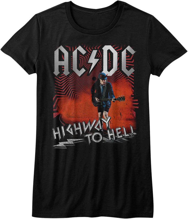 Ladies Angus Young Highway To Hell ACDC Shirt Hoodie, Sweatshirt | CiraTrend.com (Image 1)