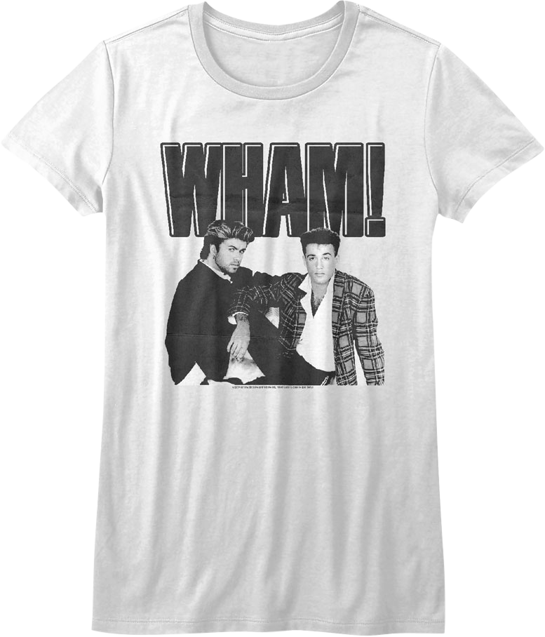 Ladies Black and White Wham Shirt Hoodie, Sweatshirt | CiraTrend.com (Image 1)